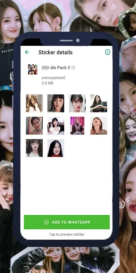 (G)I-dle Animated WASticker 스크린샷