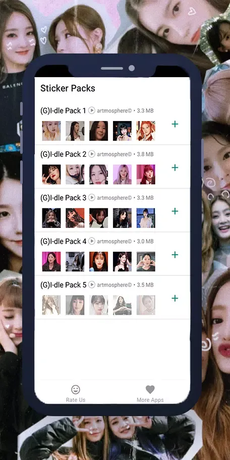 (G)I-dle Animated WASticker 스크린샷