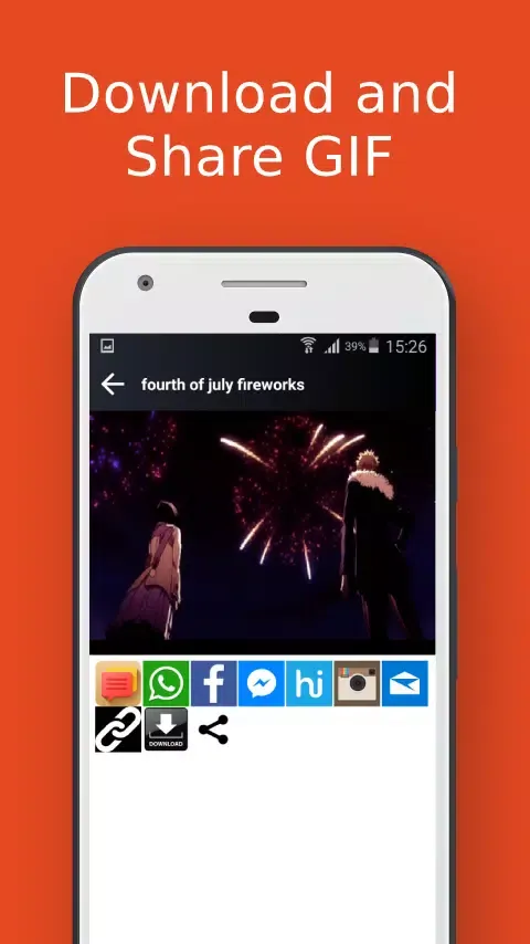 Capturas de tela do GIF Search and Share