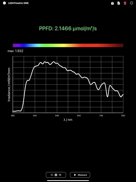 LIGHTmetric ONE App iPad  Screenshots