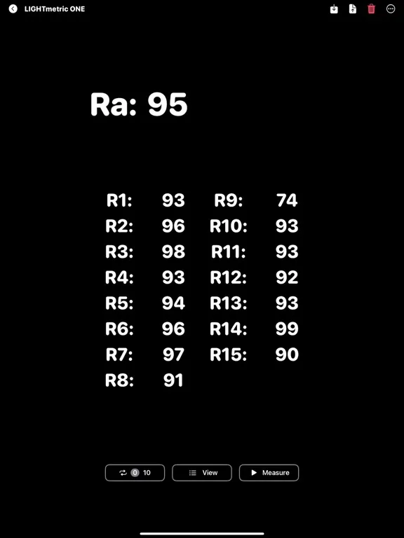 LIGHTmetric ONE App iPad  Screenshots