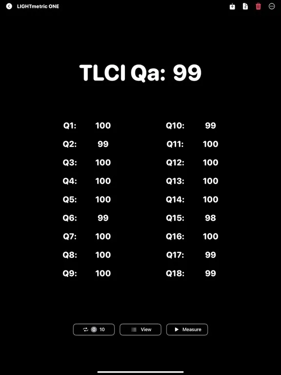 LIGHTmetric ONE App iPad  Screenshots
