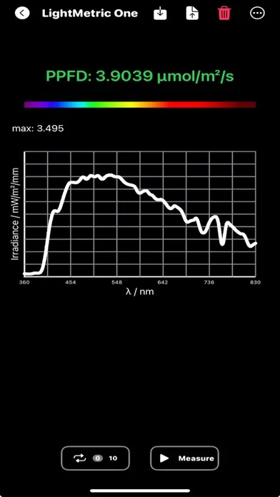 LIGHTmetric ONE App Screenshots