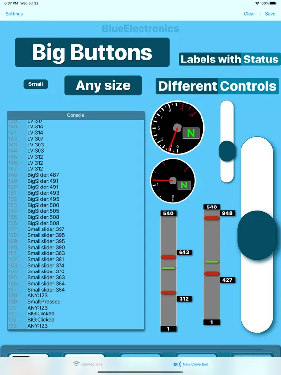 Blue Electronics iPad  Screenshots