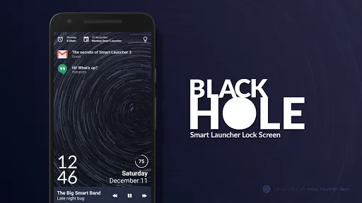 Capturas de tela do Black Hole - Lock screen