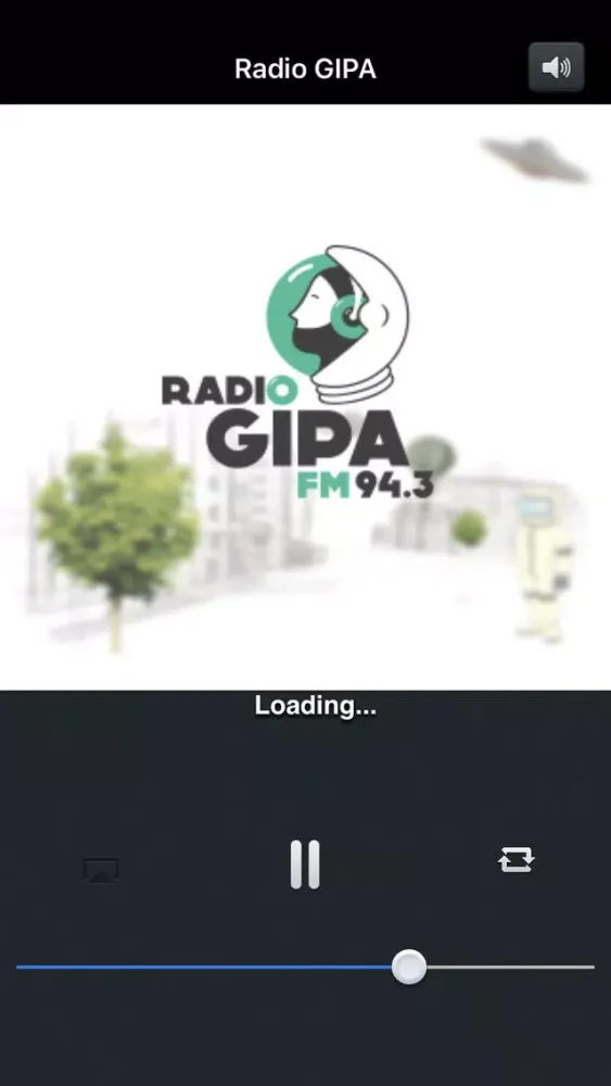 Tangkapan layar Radio GIPA