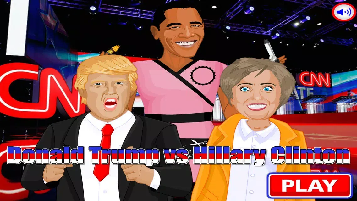 Ảnh chụp màn hình của Makeup Hair Games:Trump VS Clinton