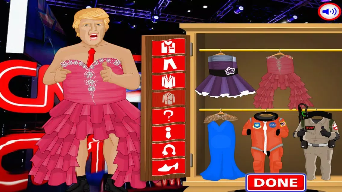 Ảnh chụp màn hình của Makeup Hair Games:Trump VS Clinton