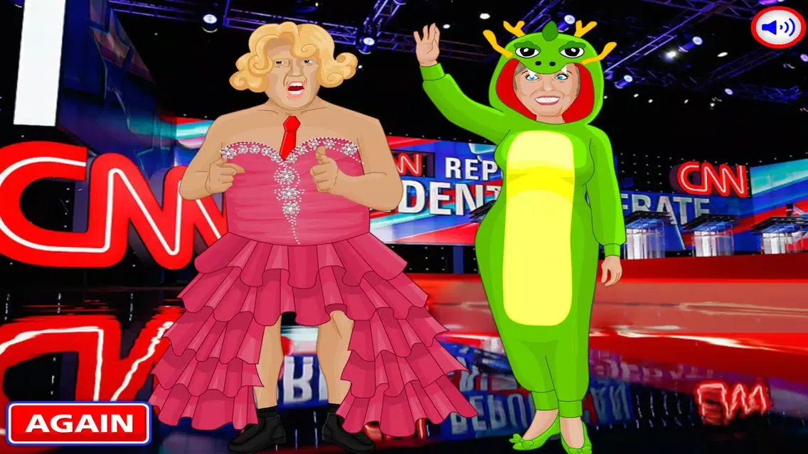 Ảnh chụp màn hình của Makeup Hair Games:Trump VS Clinton