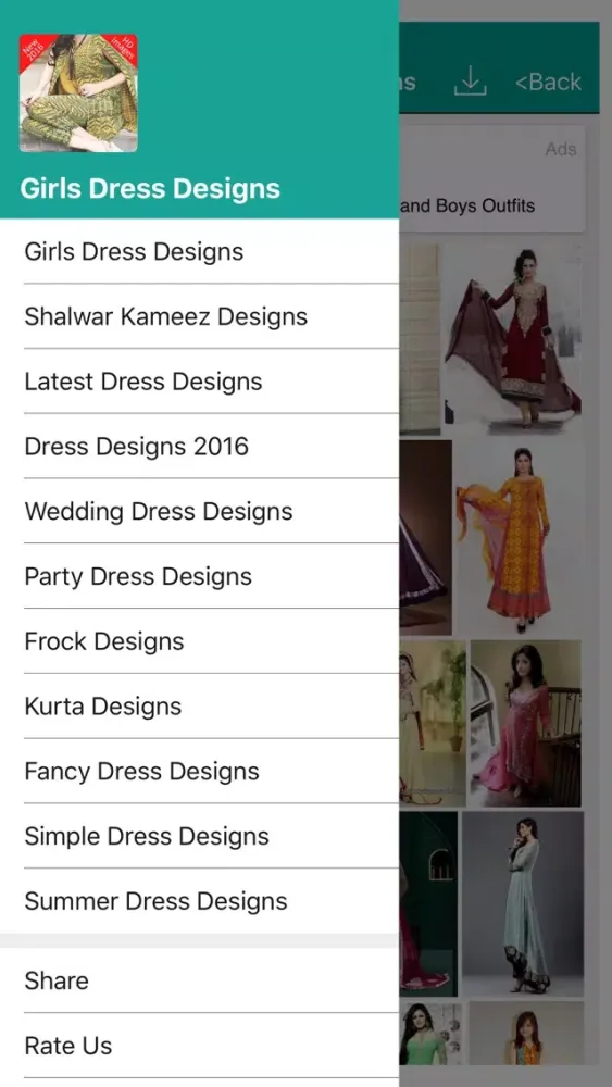 Girls Dress Designs Ekran Görüntüleri