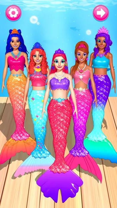 Screenshot di Color Reveal Mermaid Games