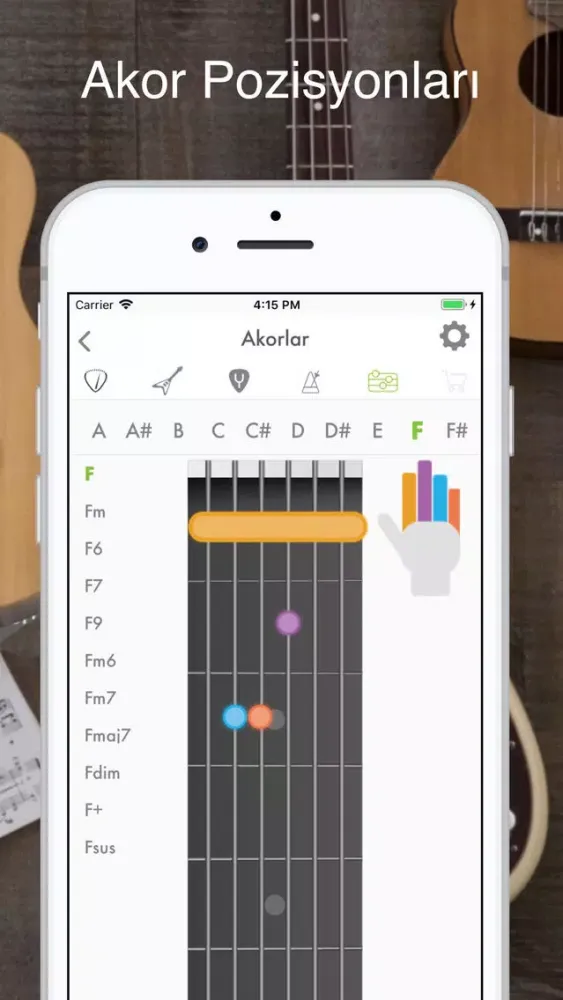 Zrzuty ekranu Gitar, Bas ve Ukulele Tuner