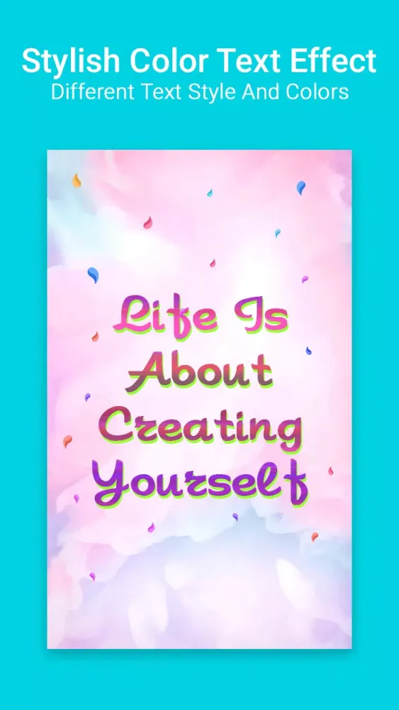 Zrzuty ekranu Stylish Color Text Effect