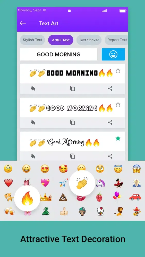 Zrzuty ekranu Stylish Color Text Effect