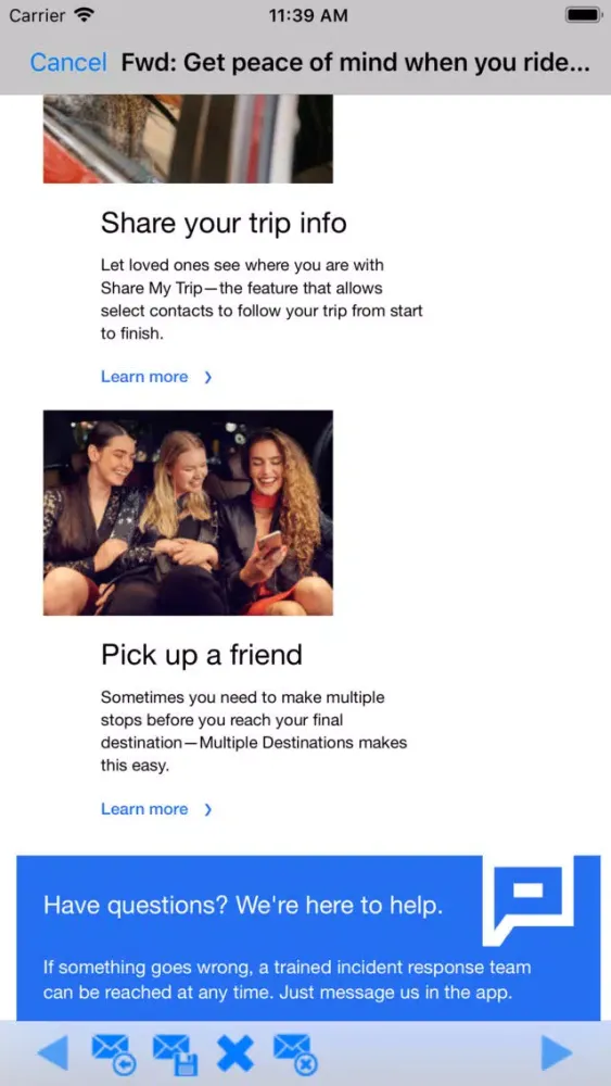 Capturas de tela do OWA Webmail