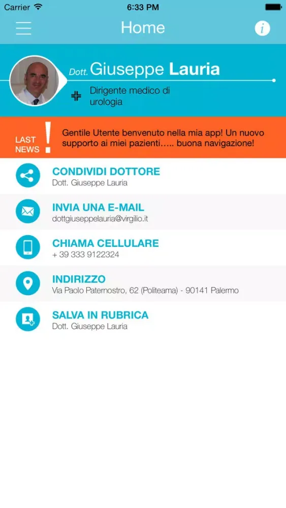 Dr Giuseppe Lauria • OB Doctor سکرین شاٹس