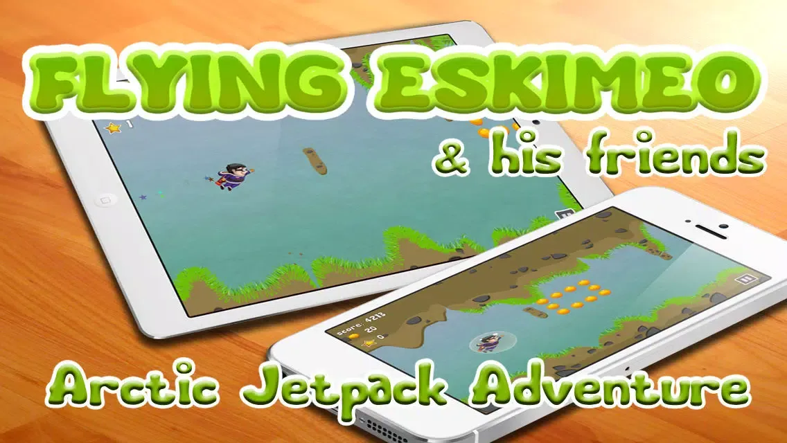 Flying Eskimeo - Arctic Jetpack Adventure 스크린샷