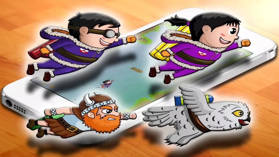 Flying Eskimeo - Arctic Jetpack Adventure 스크린샷