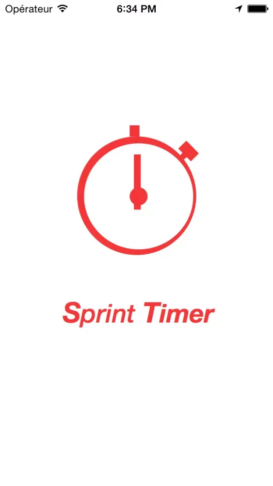 Tangkapan layar SprintTimer