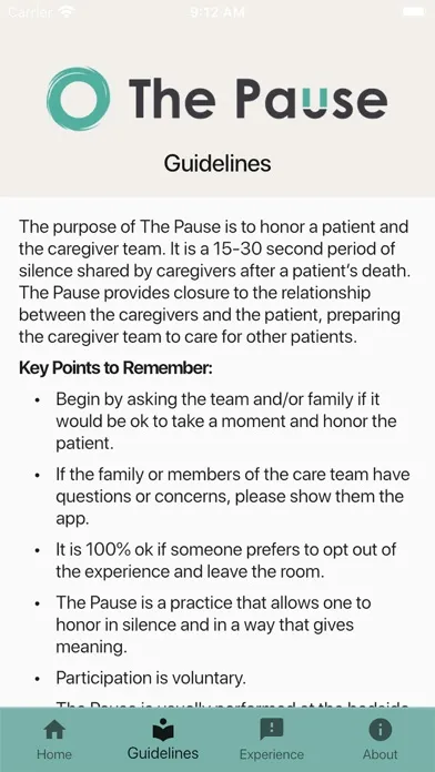 Tangkapan skrin The Pause App