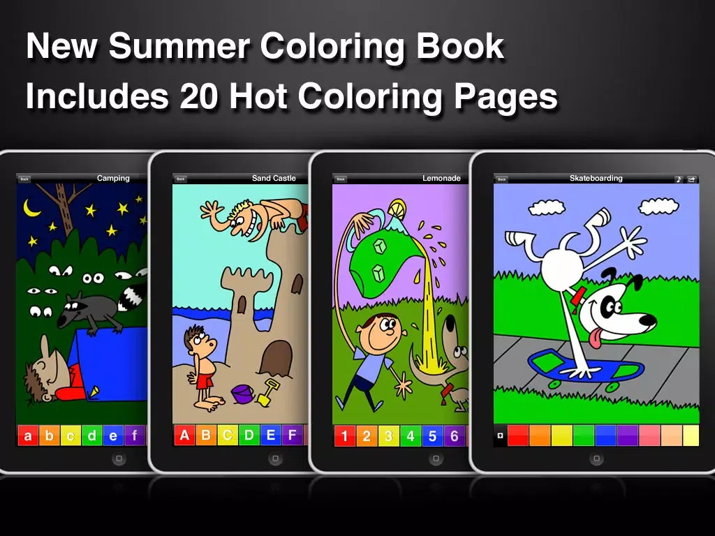 123 Color, International Edition Talking Coloring Book, With Words Spoken in 17 Languages iPad  Screenshots