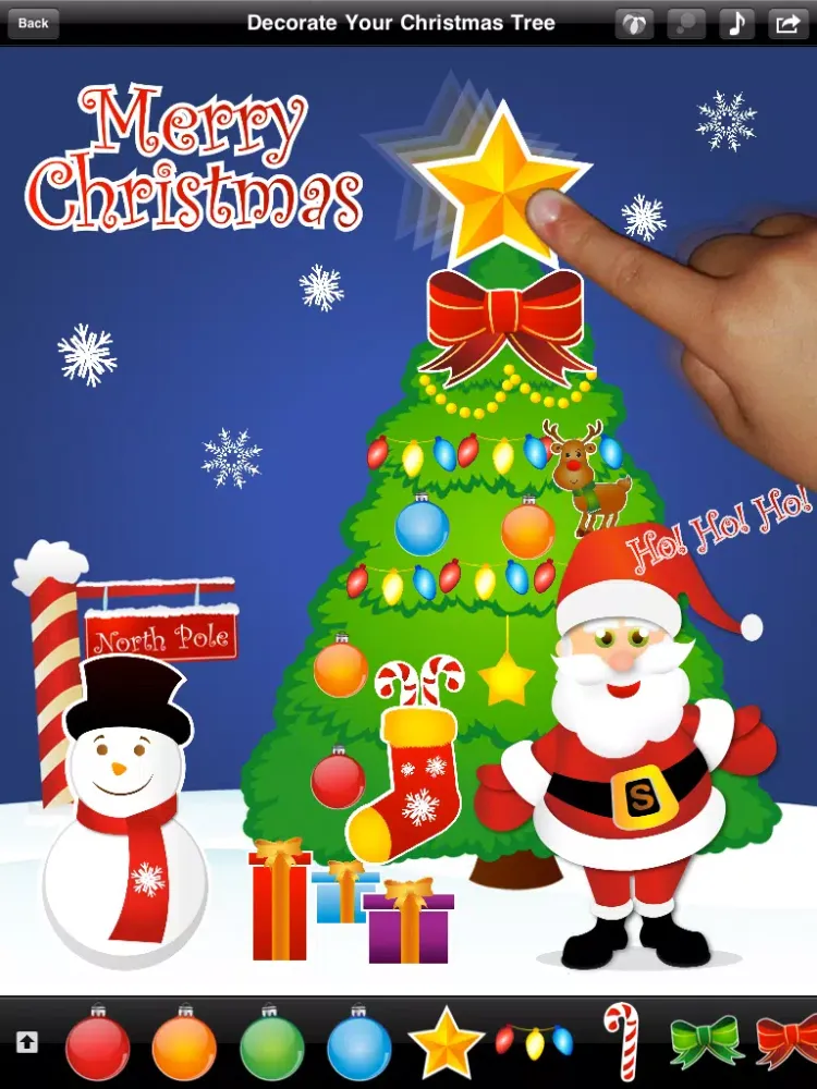 123 Sticker: Free Musical Sticker Book (Christmas Edition) iPad  স্ক্রিনশট