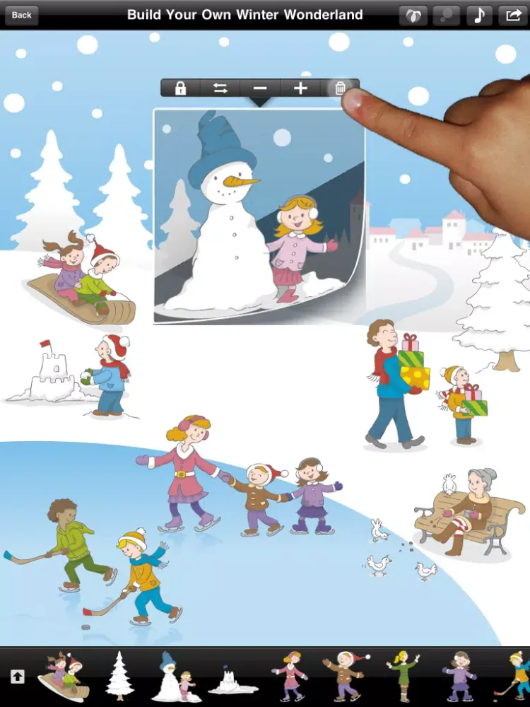 123 Sticker: Free Musical Sticker Book (Christmas Edition) iPad  স্ক্রিনশট