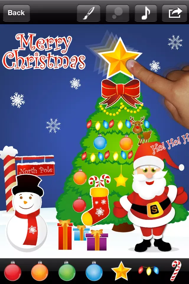 123 Sticker: Free Musical Sticker Book (Christmas Edition) স্ক্রিনশট