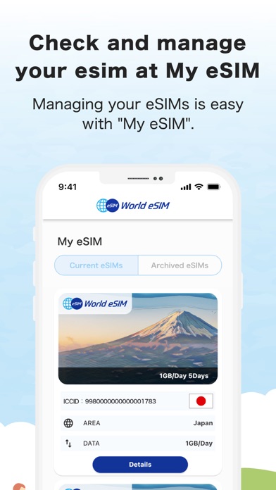 World-eSIM - Travel & Internet Screenshots