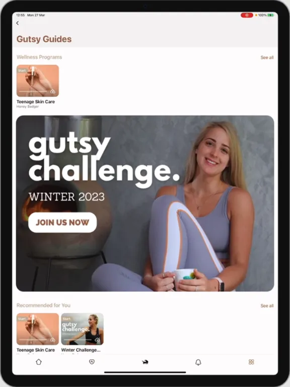 Capturas de pantalla de Gutsy iPad 