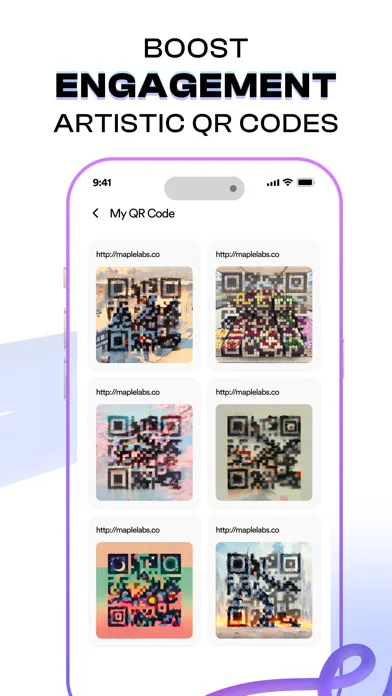 Capturas de tela do QR Art AI QR Code Generator