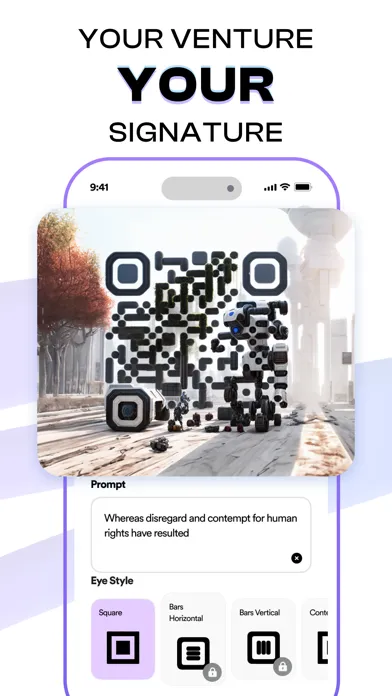 Capturas de tela do QR Art AI QR Code Generator