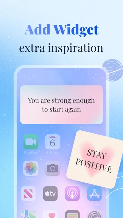 Capturas de tela do Daily Quote: Motivation Widget