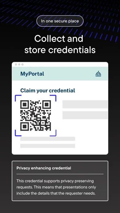 Screenshot di MATTR Wallet