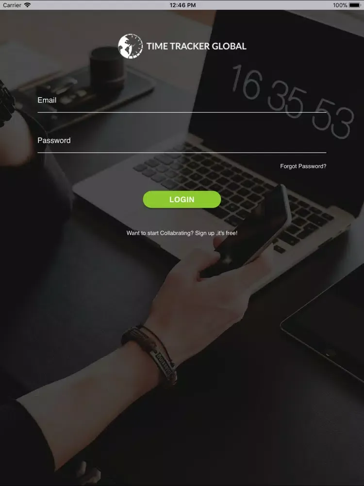 تصاویر Time Tracker Global iPad 
