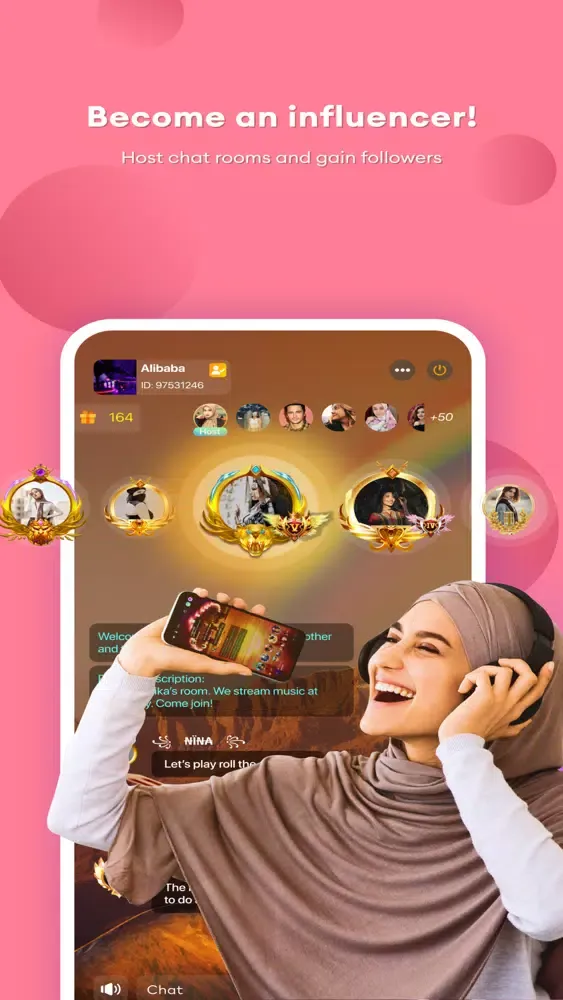 Haki - Voice Chat Rooms سکرین شاٹس