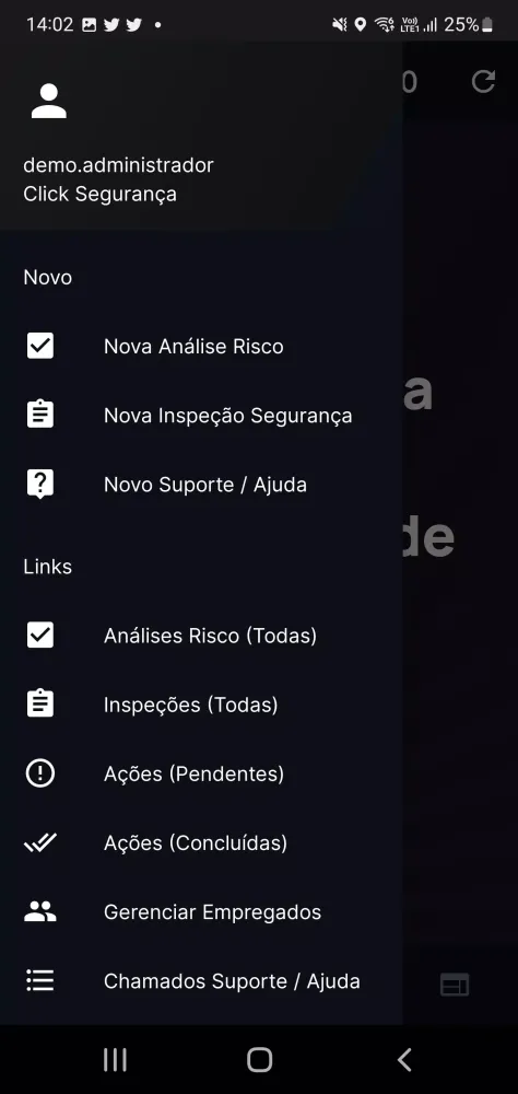 Click Segurança Screenshots