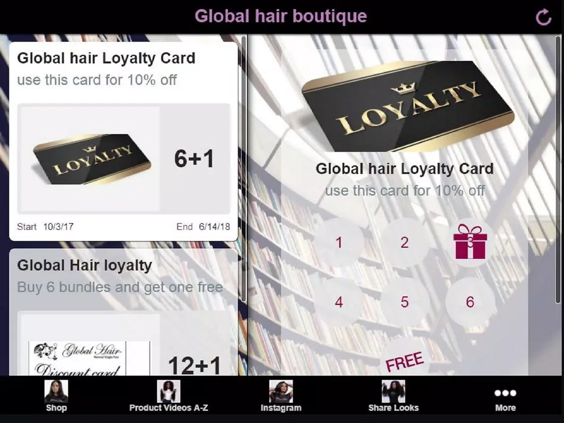 Global Hair Shop iPad 应用截图