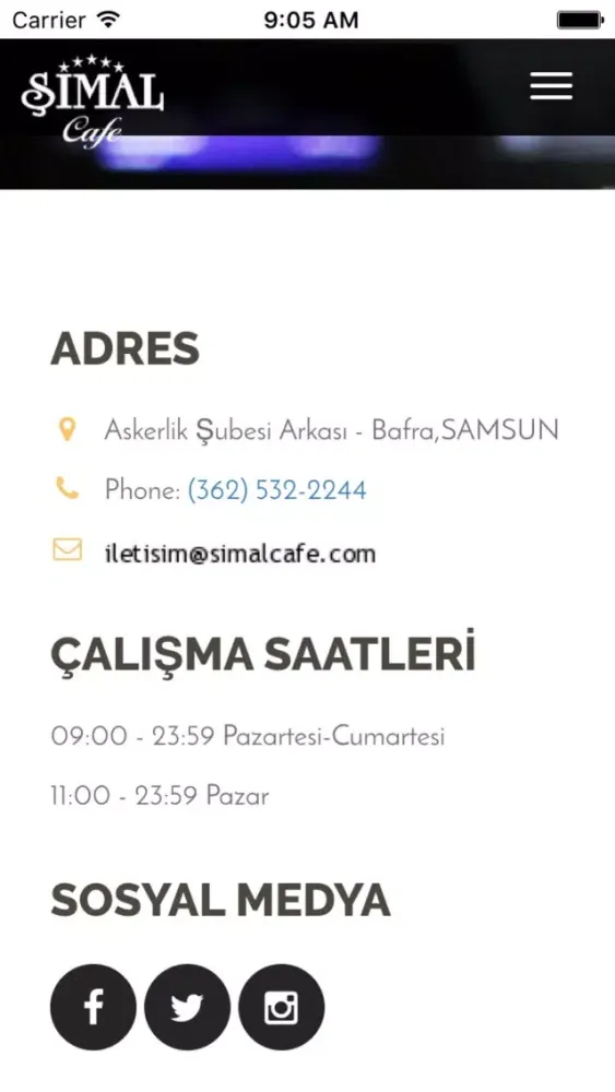 Capturas de pantalla de Şimal Cafe