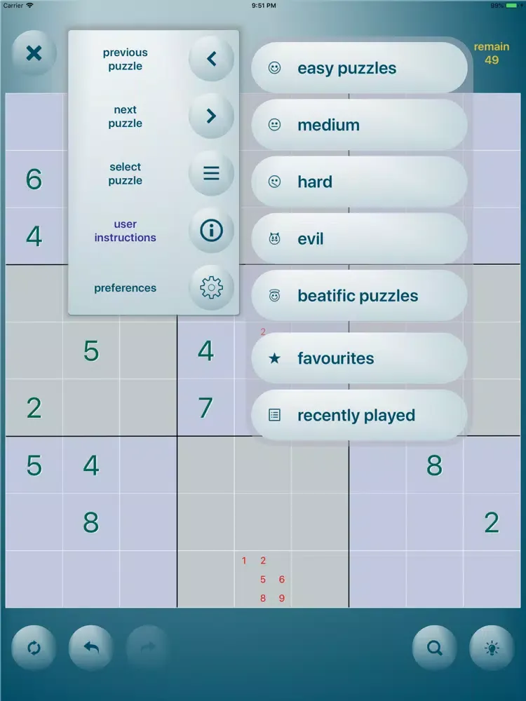 SudokUn iPad  سکرین شاٹس