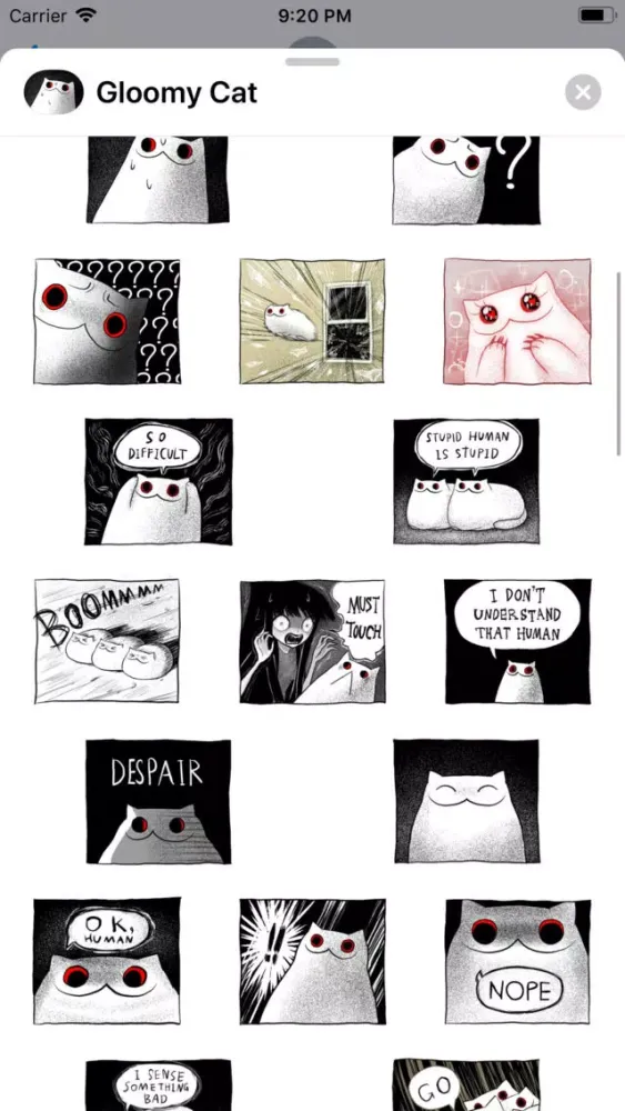 Screenshot di Gloomy Cat