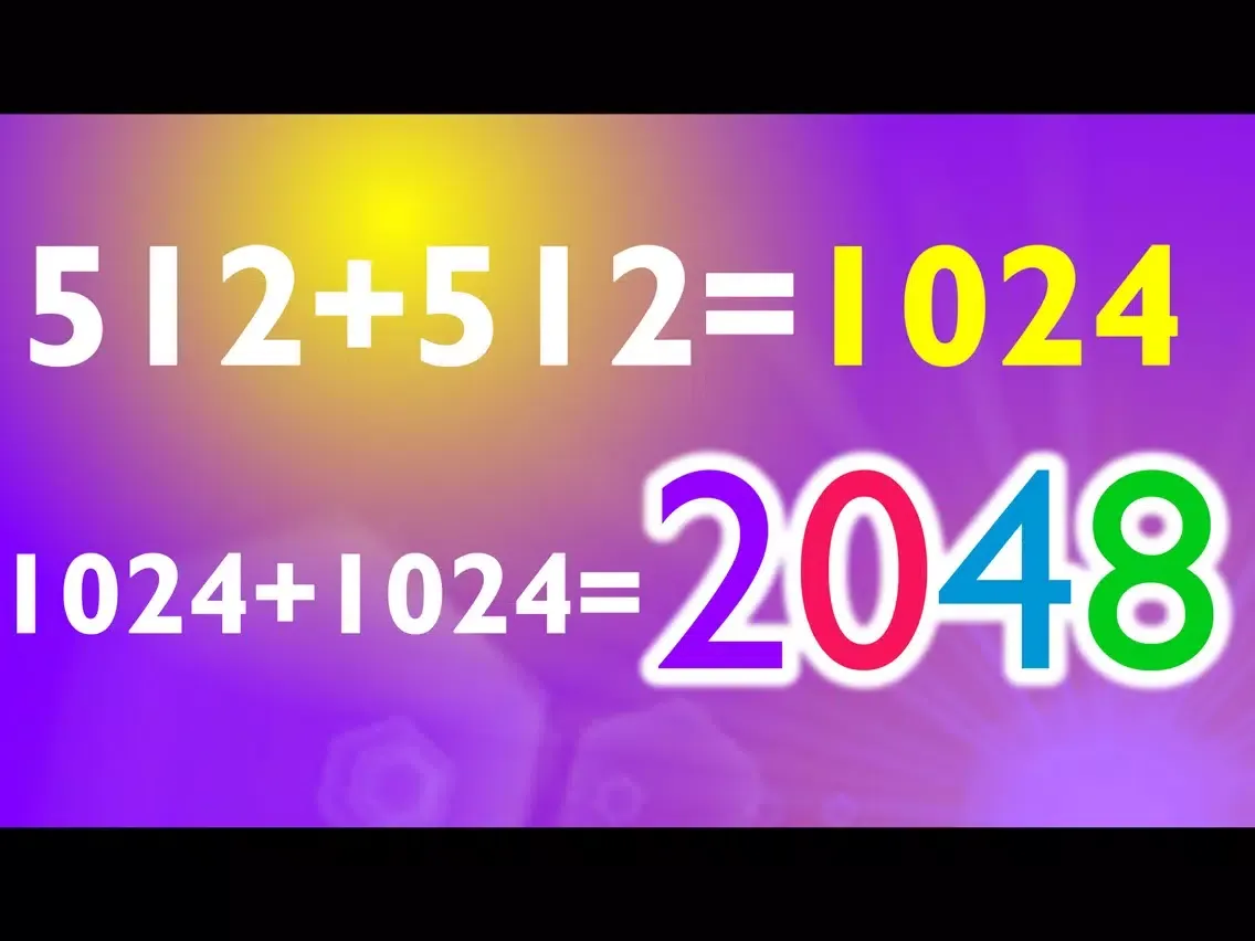 ภาพหน้าจอของ 2048 Glow iPad 