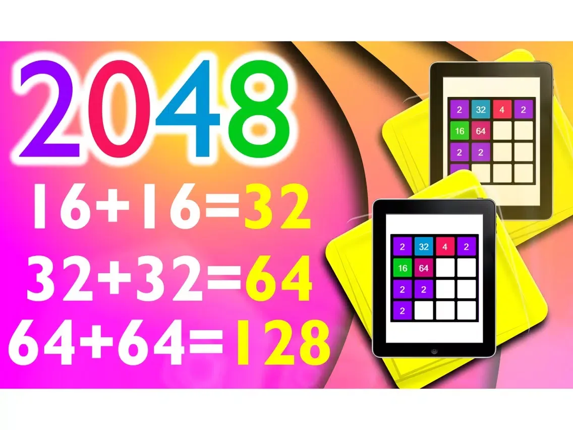 ภาพหน้าจอของ 2048 Glow iPad 