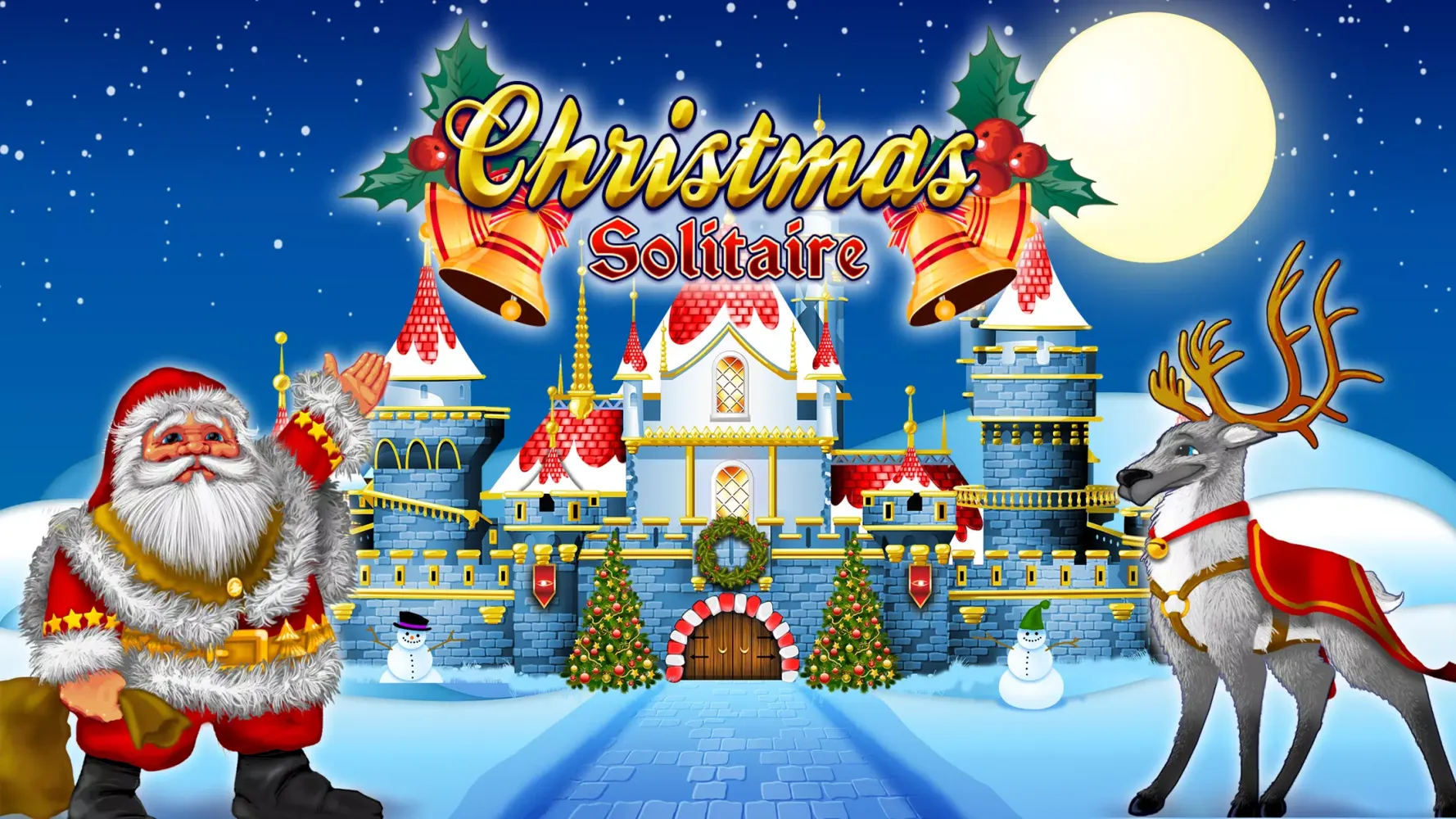 Tangkapan layar Christmas Solitaire Tri-Peaks