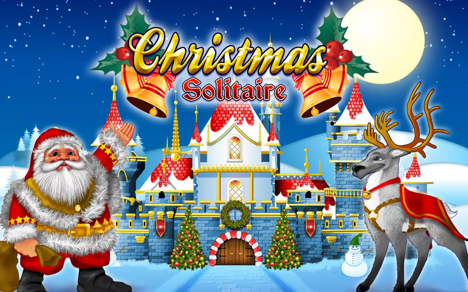 Tangkapan layar Christmas Solitaire Tri-Peaks