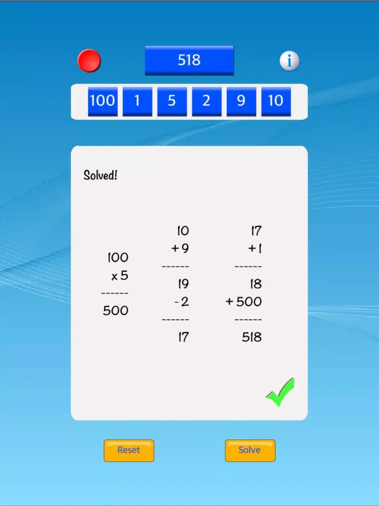 Countdown Numbers Game Solver iPad  سکرین شاٹس