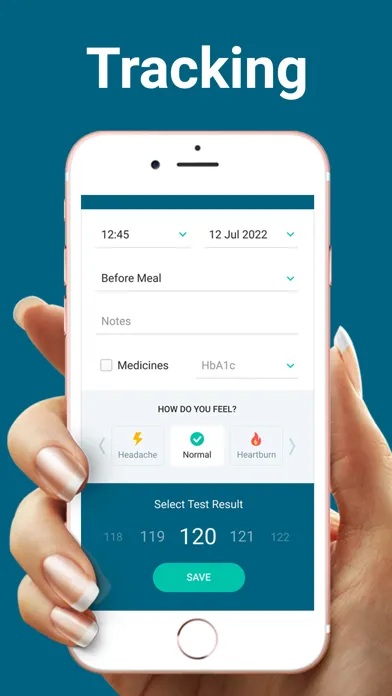 Capturas de pantalla de Glucose Monitor - Diabetes App