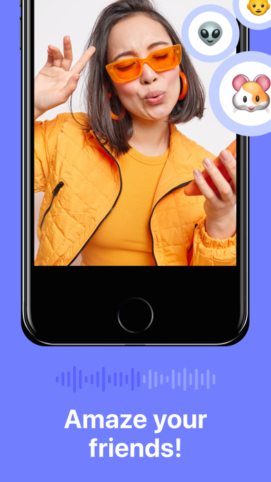 Tangkapan layar Celebrity voice change effects