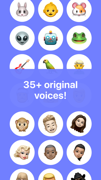 Tangkapan layar Celebrity voice change effects