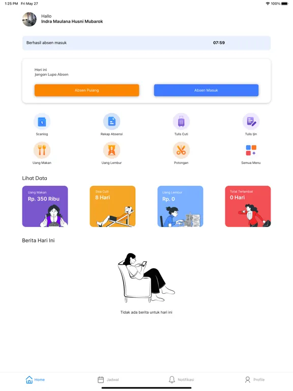 Nexa Absensi iPad  Screenshots